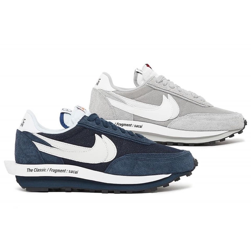 OGC} SACAI x FRAGMENT x NIKE 三方聯名灰DH2684-001 藍DH2684-400