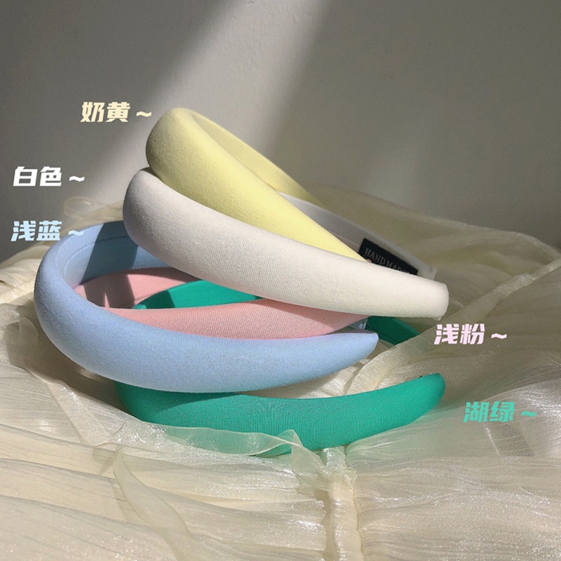 彩色海綿髮箍 寬版髮箍 韓國髮箍 髮飾 髮帶 復古髮箍 髮箍 韓國發窖 現貨 | 蝦皮購物