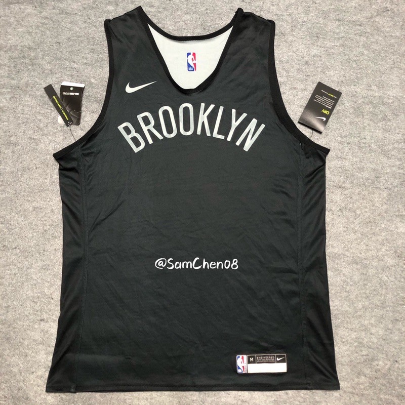 Nike Nba 籃網 球員版 雙面 練習衣 雙面 球衣 背心 Kobe Lbj Irving Kd Russell 蝦皮購物 