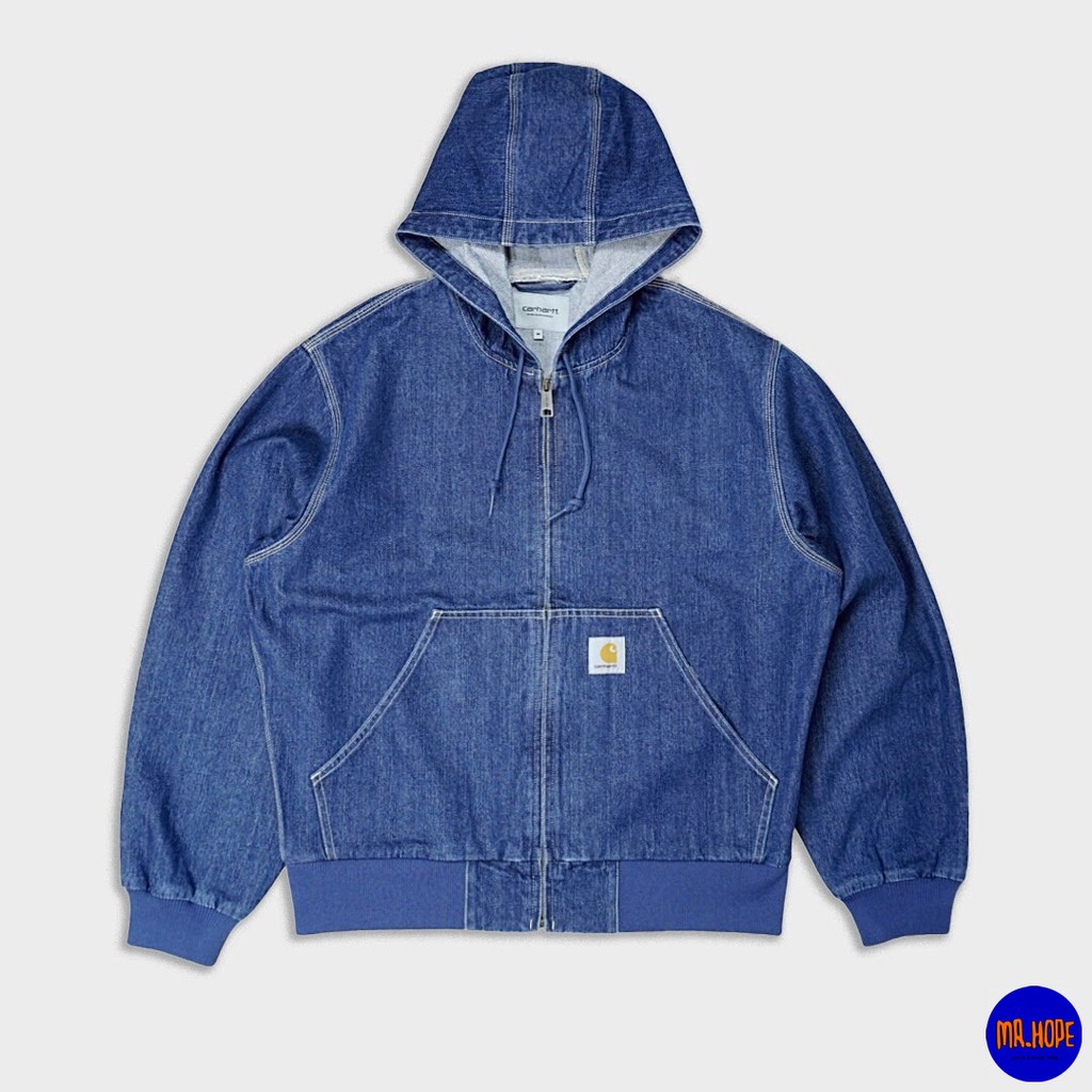 MR.HOPE】歐線Carhartt WIP OG Active Jacket 石洗丹寧經典連帽外套