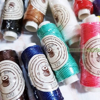 SJ005 New Arrival 0.55mm Round(Twist) Ployester Waxed String Thread for  Leather Sewing Stitching