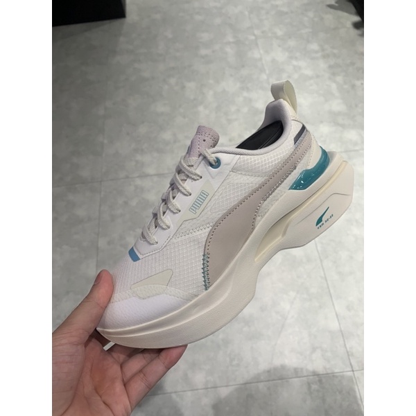 Taiwan小鮮肉> PUMA KOSMO RIDER DC5 WNS 白綠厚底蔡依林女鞋38404602