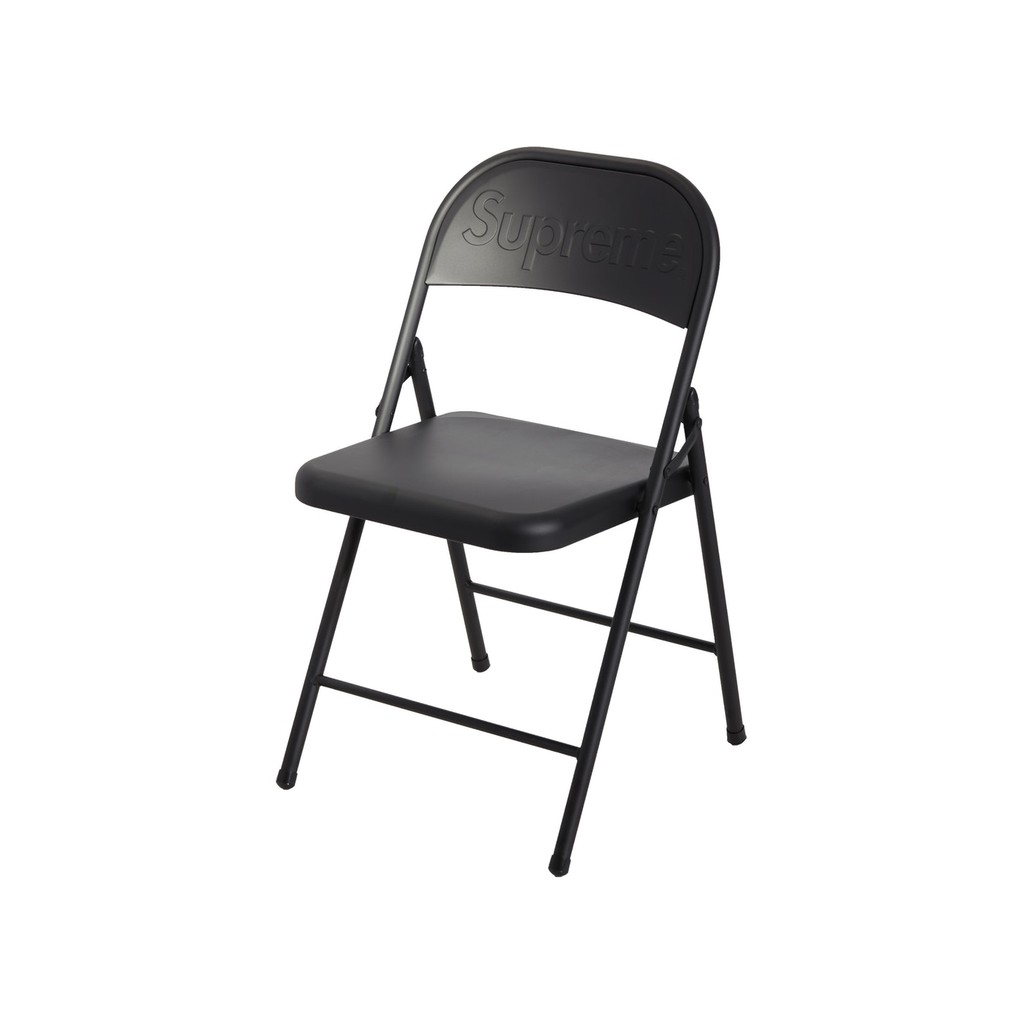 逢甲FUZZY】Supreme FW20 Metal Folding Chair 鐵椅椅子紅黑| 蝦皮購物