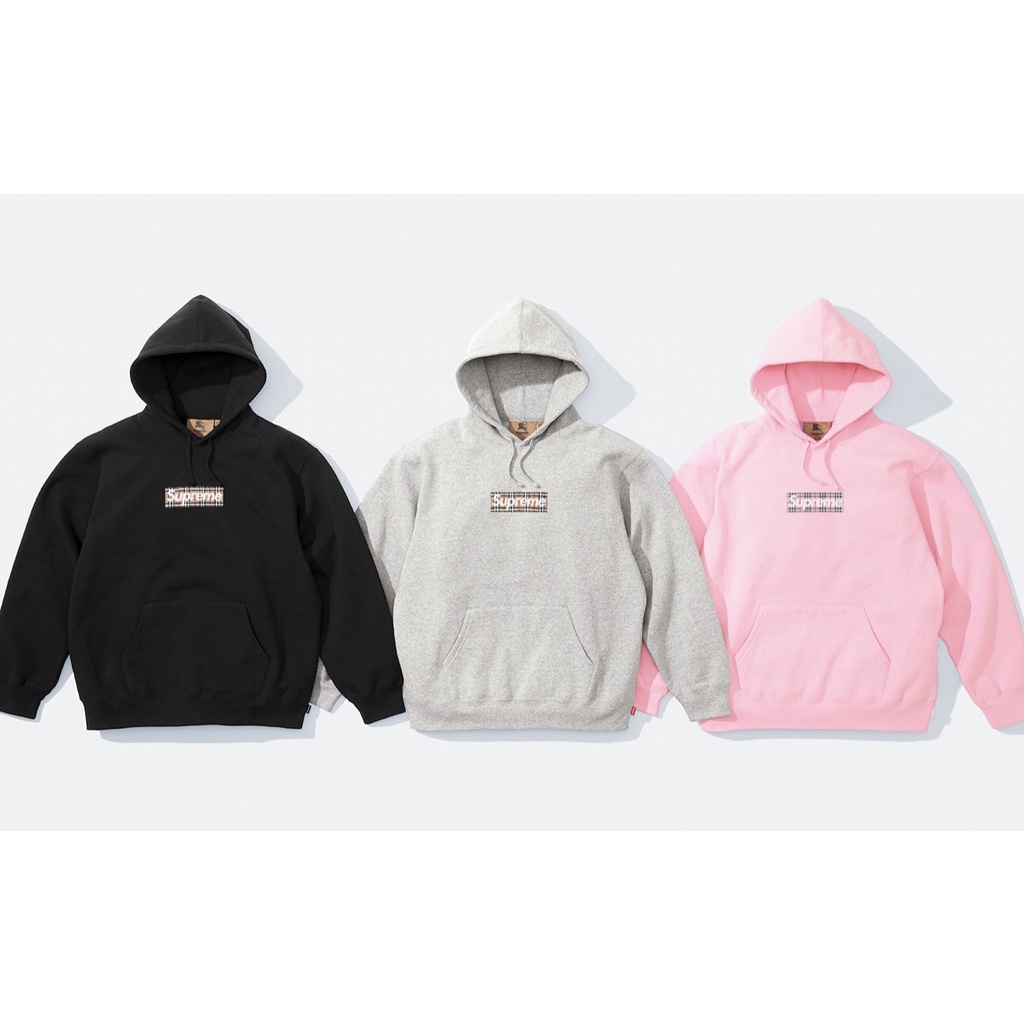 ToMo】 Supreme x Burberry Box Logo Hooded Sweatshirt 帽TEE | 蝦皮購物