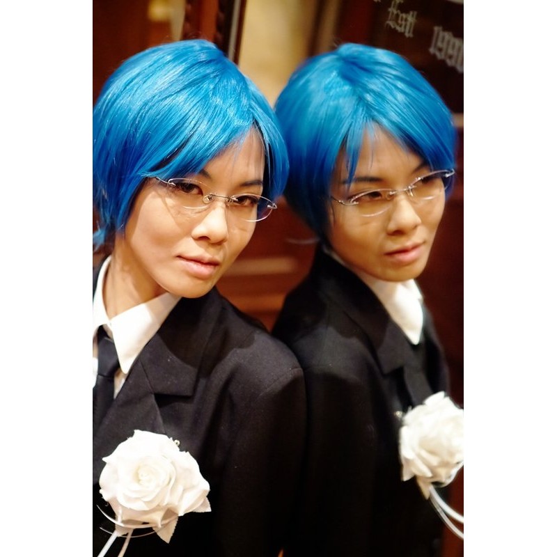cosplay-Smiley*2/假髮-藍綠/faneru/高溫絲/夢100/滿 | 蝦皮購物
