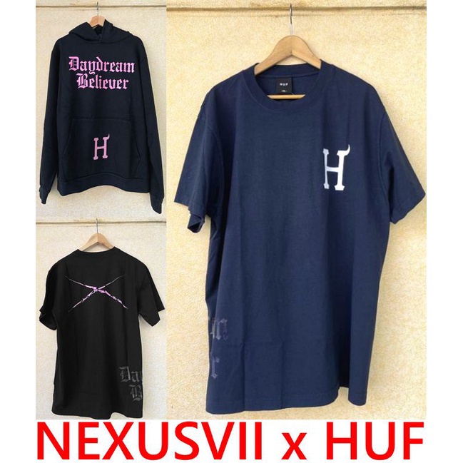 BLACK全新NEXUSVII x HUF 20周年紀念NEXUS7後膠印惡魔小H字體短T (賣場另有帽T)