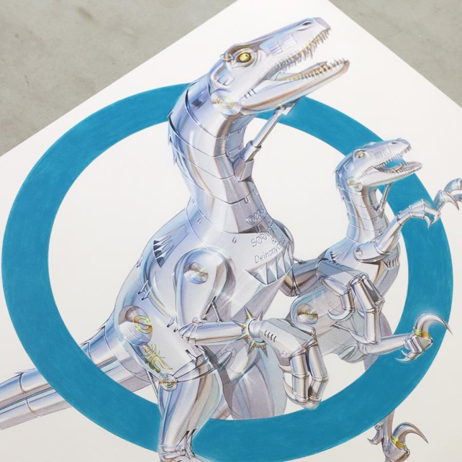 ① Hajime Sorayama × 2G DINOSAUR POSTER-