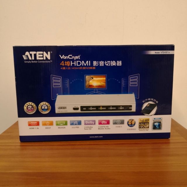 ATEN 4埠 HDMI 影音切換器 (VS481A) 四進一出型 | 蝦皮購物