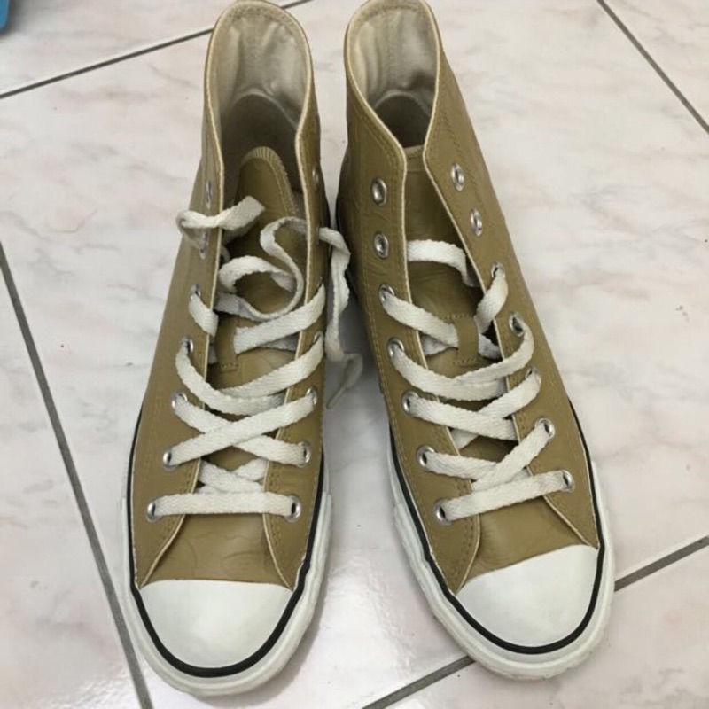 100% 真品A Bathing Ape Bape STA 全皮球鞋Converse 聯名款立體壓紋非