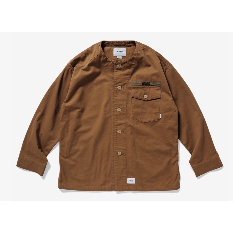 WTAPS 19AW SCOUT LS / SHIRT. COTTON. TWILL 無領長袖襯衫| 蝦皮購物