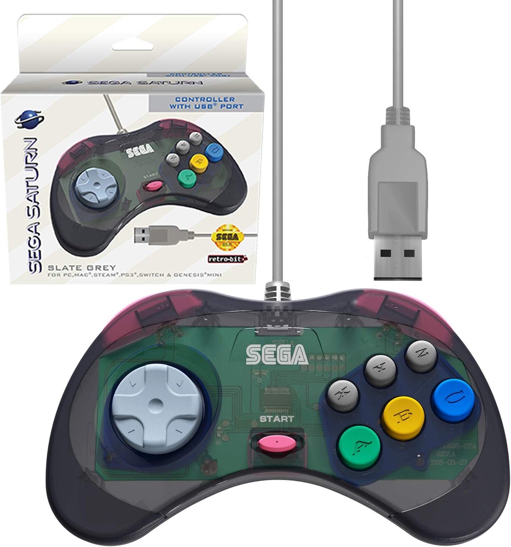 全新現貨 Sega Saturn 土星 SS USB 手把 PC Window Mac Switch PS3 Steam | 蝦皮購物