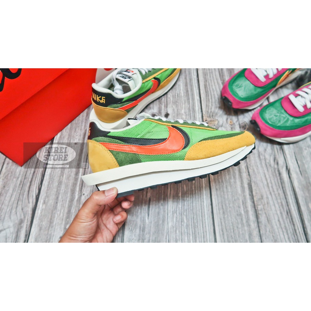 全新現貨］sacai x nike LDV waffle 綠黃bv0073-300 Sacai LD 慢跑鞋