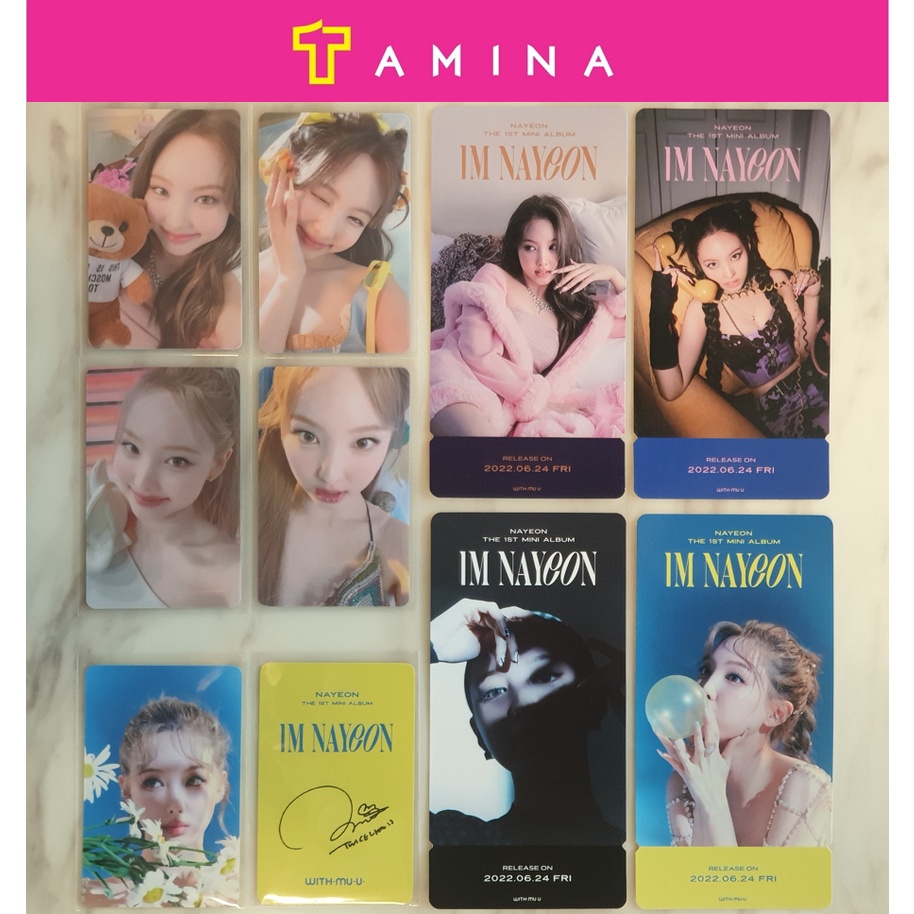 TWICE NAYEON - IM NAYEON WITHMUU LUCKY DRAW 抽獎照片卡| 蝦皮購物