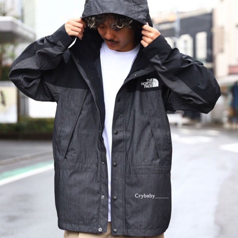 現貨北臉限量The North Face Mountain Light Denim Jacket 防風防水