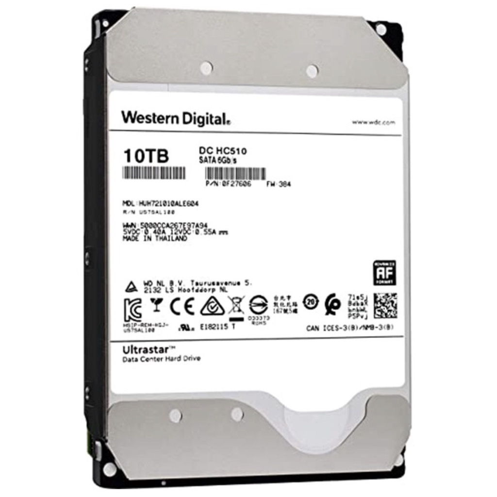 二手保固到2024 WD 威騰Ultrastar DC HC510 10TB 3.5吋HGST huh721010a