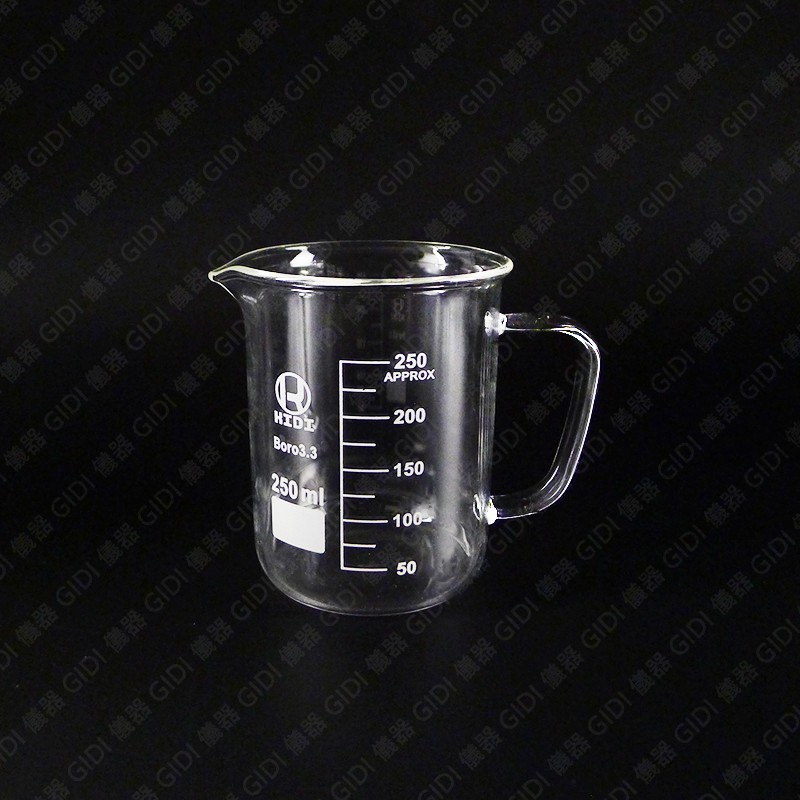 GIDI 儀器 玻璃有柄燒杯 100ml~2L 【含稅附發票】｜實驗室器材 刻度燒杯 握把燒杯 刻度咖啡杯｜ | 蝦皮購物