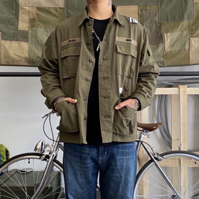 Wtaps x neighborhood 20SS 元旦限定骨頭四袋襯衫工裝夾克外套| 蝦皮購物