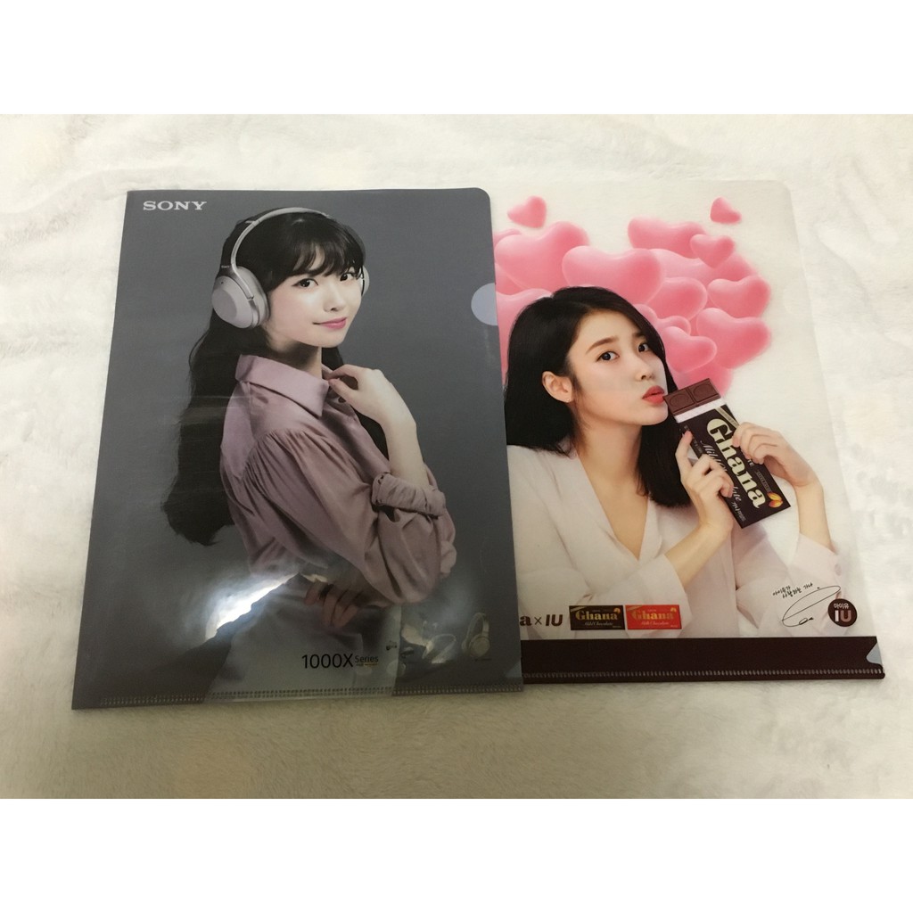 IU 李知恩 아이유 SONY 代言 L夾 資料夾 GHANA 巧克力 官方 絕版 | 蝦皮購物