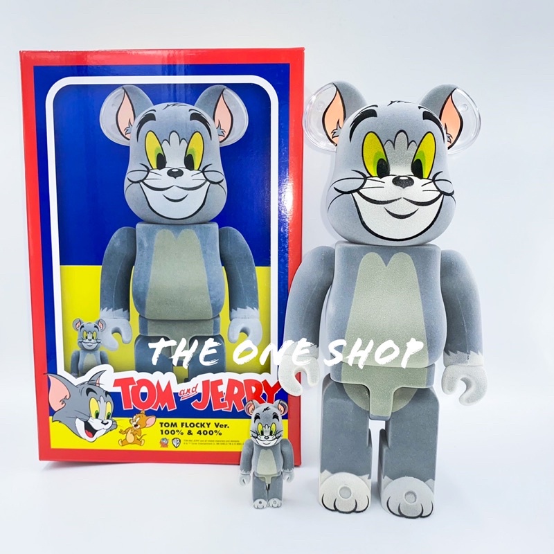 TheOneShop BE@RBRICK Tom Flocky 湯姆貓植絨庫柏力克熊400% 100