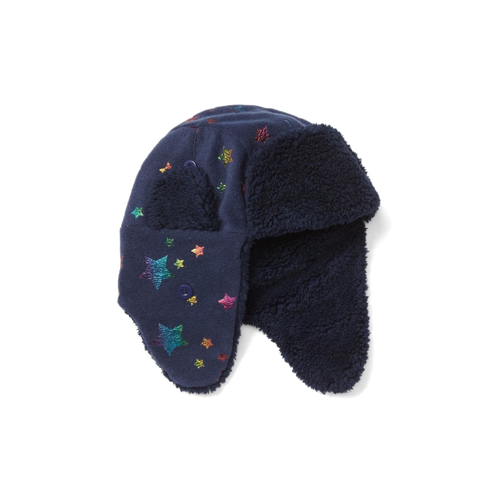 【天普小棧】GAP Kids Pro Fleece foil print trapper hat大女童獵人帽飛行帽遮耳帽