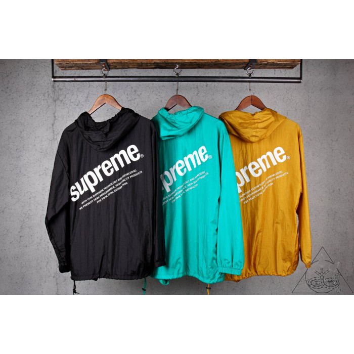 HYDRA】Supreme Nylon Packable Poncho 風衣雨衣帽T 收納袋【SUP094