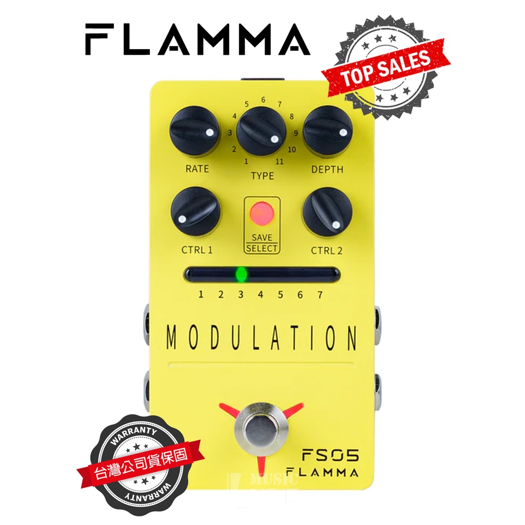 『超值首選』免運 FLAMMA FS05 效果器 MODULATION 空間系 Chorus Flanger 公司貨 | 蝦皮購物