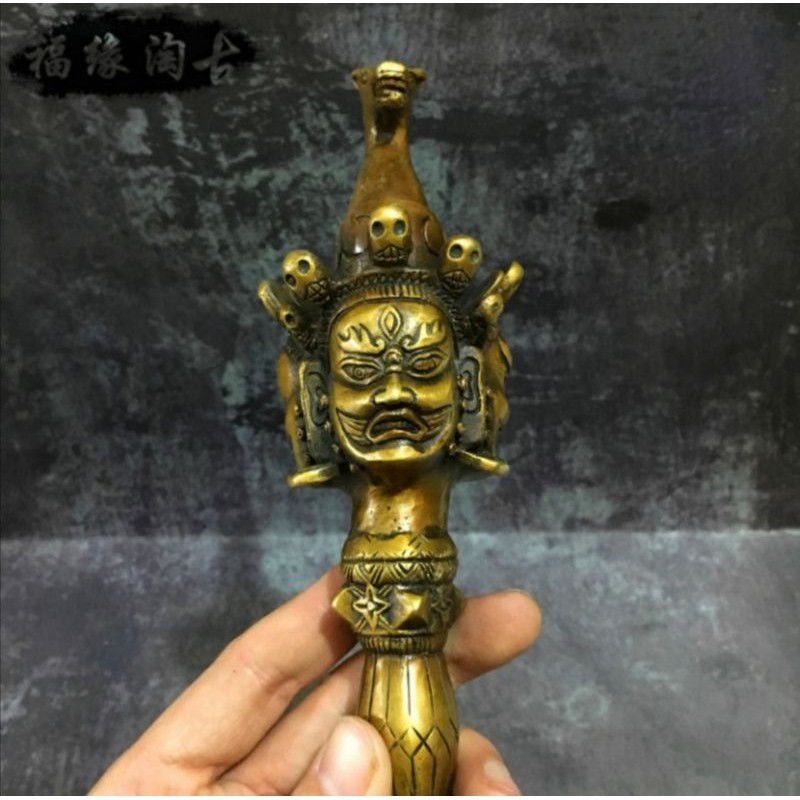 三面馬頭明王普巴杵金剛杵金剛橛密宗法器銅金剛杵| 蝦皮購物