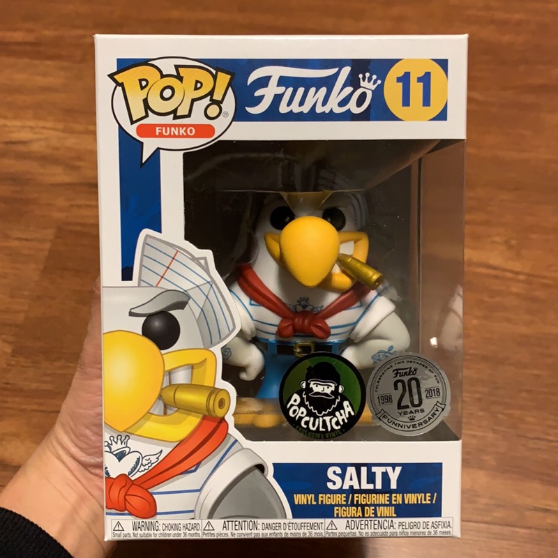 贈軟殼 Funko pop Salty 11 限定貼紙