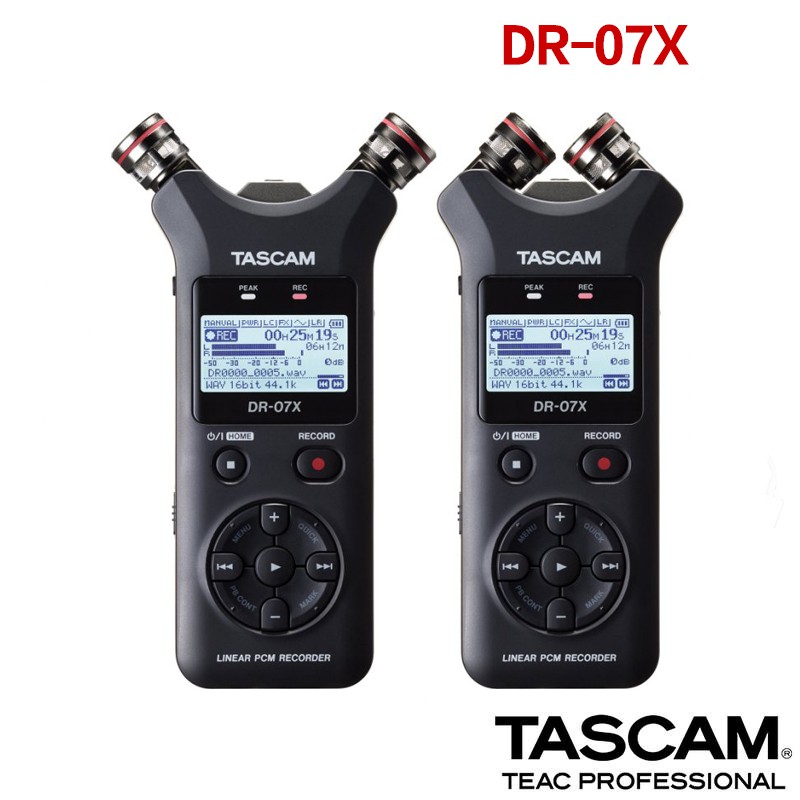 Tascam DR-07X 立體聲錄音機USB接口指向性錄音筆【eYeCam】現貨麥克風