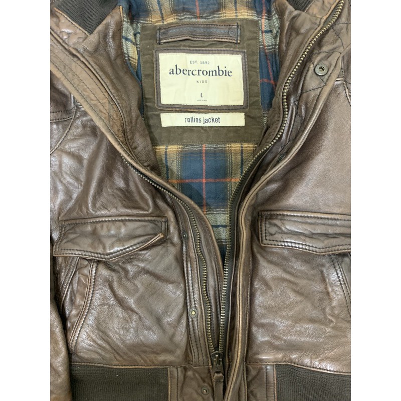 Abercrombie kids Rollins leather jacket ruehl