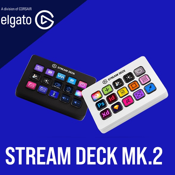 海盜船CORSAIR Elgato Stream Deck MK.2 白色/黑色直播控制器官方授權