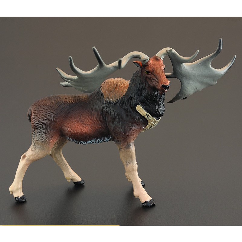 恐龍史前動物模型巨鹿巨角鹿大角鹿| 蝦皮購物
