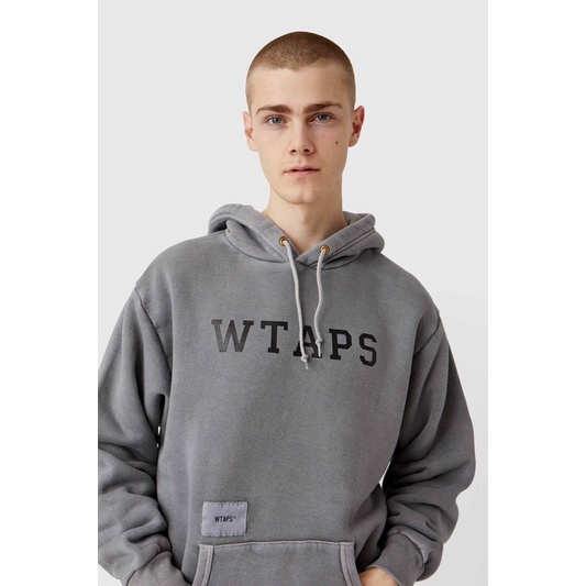 Wtaps College Design Hooded 03 Sweatshirt 水洗 帽tee 現貨在店