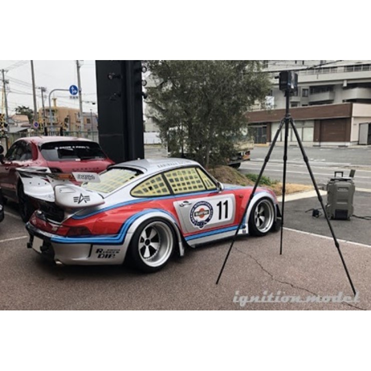 模例】ignition model 1/43 RWB 993 Silver/Red Martini塗裝IG2169