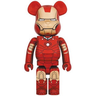 預購)全新未拆正品BE@RBRICK BEARBRICK 1000% 庫柏力克熊鋼鐵人馬克3號