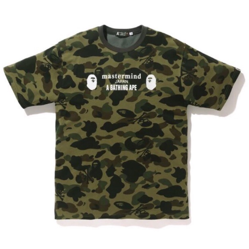 A Bathing ape BAPE x Mastermind Japan MMJ 開幕限定 聯名款短袖 綠迷彩 黑迷彩