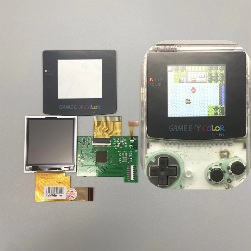 2.2英吋GBC液晶螢幕套件適用於Gameboy Color GBC IPS高亮度螢幕即插即