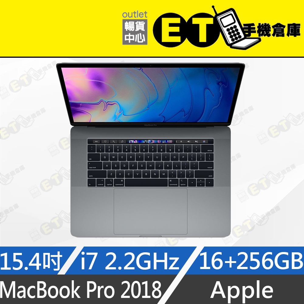 ET手機倉庫【福利品MacBook Pro 2018 2.2GHz i7 16+256G】A1990(15吋