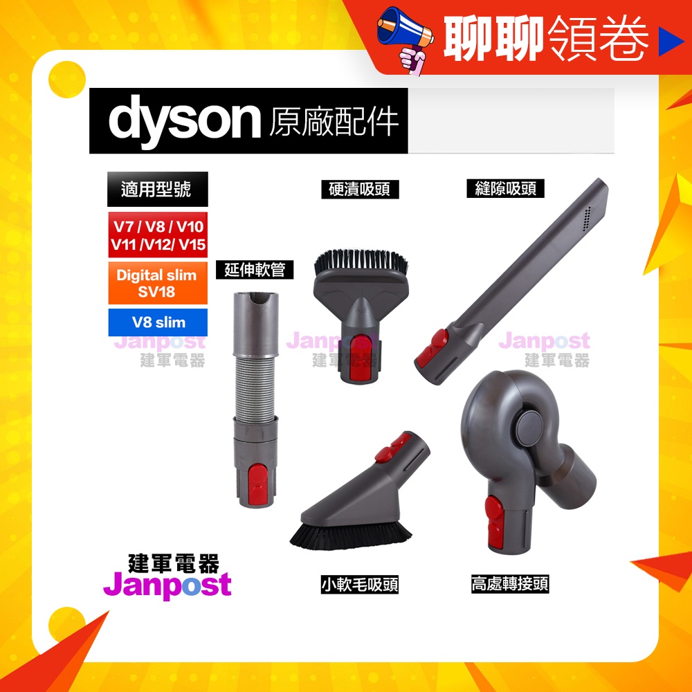 滿額免運建軍電器Dyson 原廠V7 V8 V10 V11 V12 V15 無線吸塵器吸頭