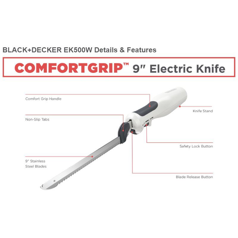 Black+decker Electric Knife, EK500W