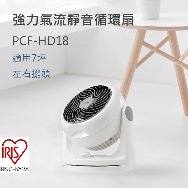 冷氣房的超級配角，高CP值循環神器！日本愛麗思 IRIS PCF-HD15 靜音空氣循環扇推薦評測