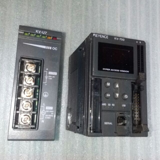 🌞二手現貨保固日製KEYENCE 基恩斯PLC KV-700 CPU模組KV-U7 電源模組可