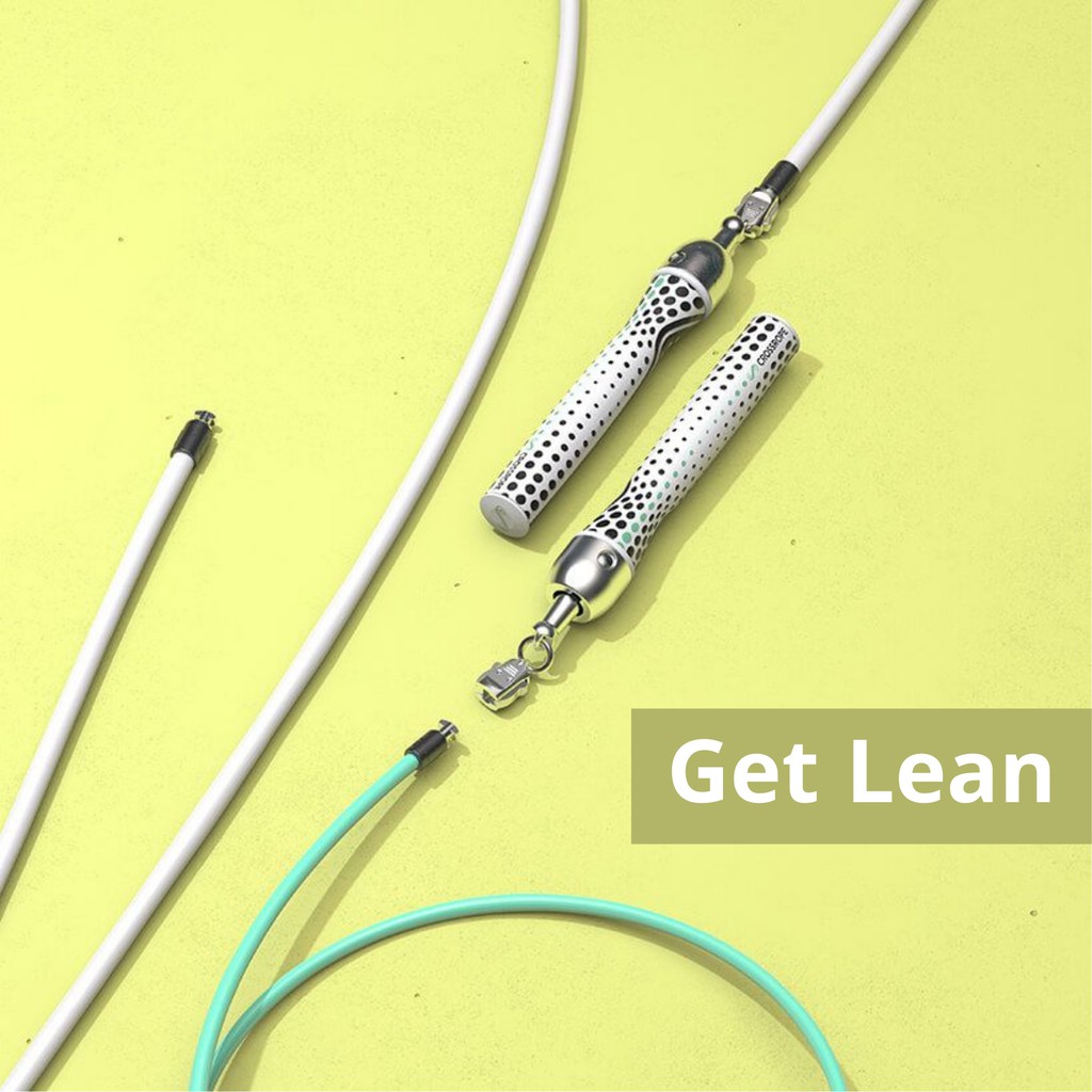 美國CROSSROPE總代理】GET LEAN SET 輕負重緊實肌肉跳繩組負重/燃脂