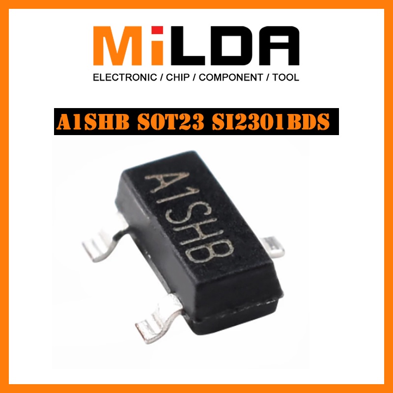 Att S23 20pcs Si2301 A1SHB 2.3A 20V SOT-23 MOS SMD Chip P-channel MOSFET