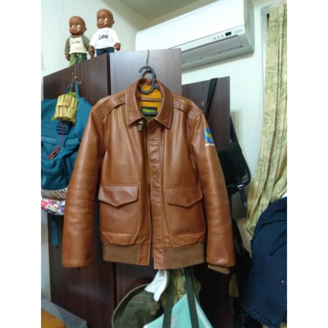 已售出❴KOM❵復刻美軍空軍USAF A2 flying leather jacket 真皮飛行