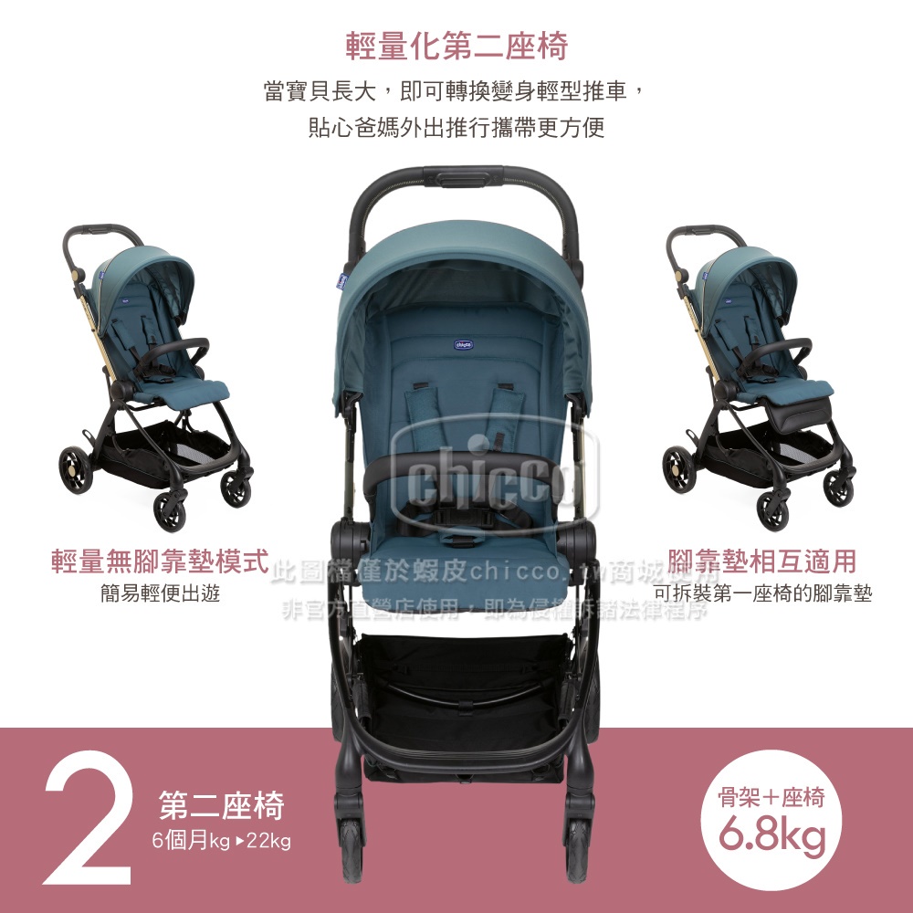 chicco-One4Ever全能秒收雙向輕量手推車 One 4 Ever 送保暖腳套睡袋 | 蝦皮購物
