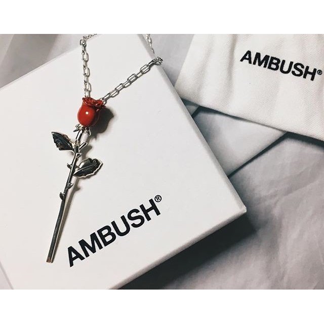 ○【AMBUSH】ROSE CHARM NECKLACE 廃番モデル 58cm 全新限量品AMBUSH 