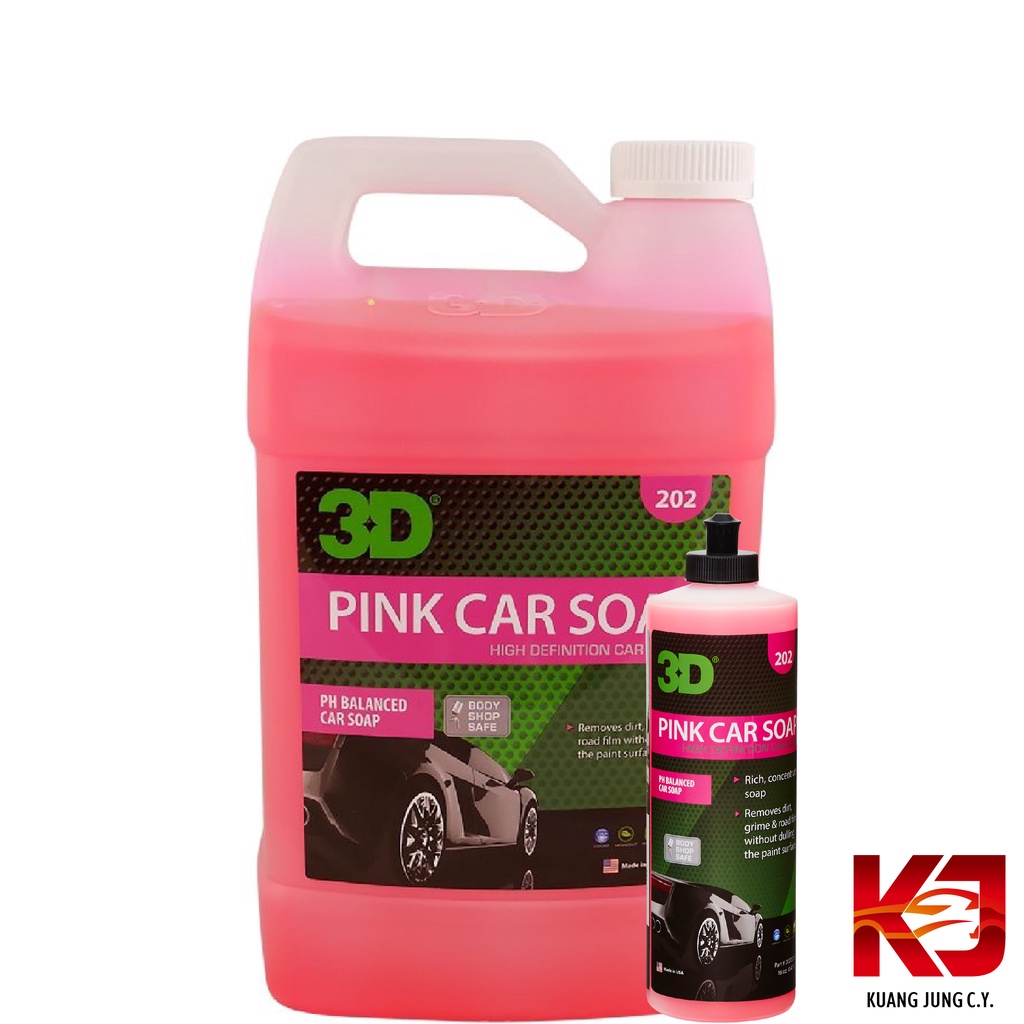 3D Pink Car Soap 16 oz Car