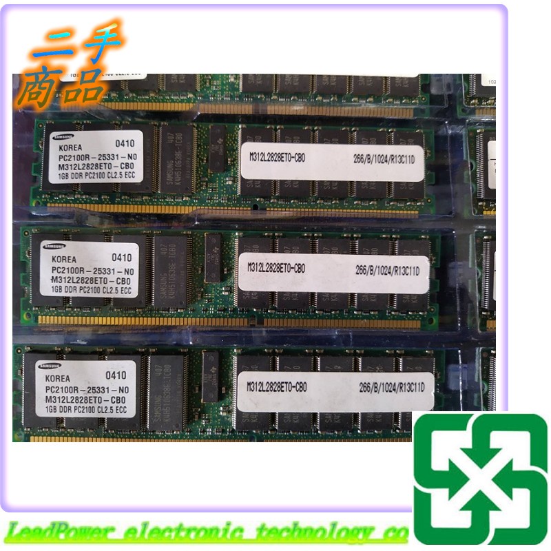 SAMSUNG 1GB KOREA 0410 PC2100R-25331-NO DDR CL2.5 ECC 雙面 | 蝦皮購物