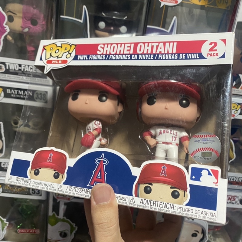 李大] 正版現貨Funko POP MLB 大谷翔平主場白衣Shohei Ohtani 2 Pack